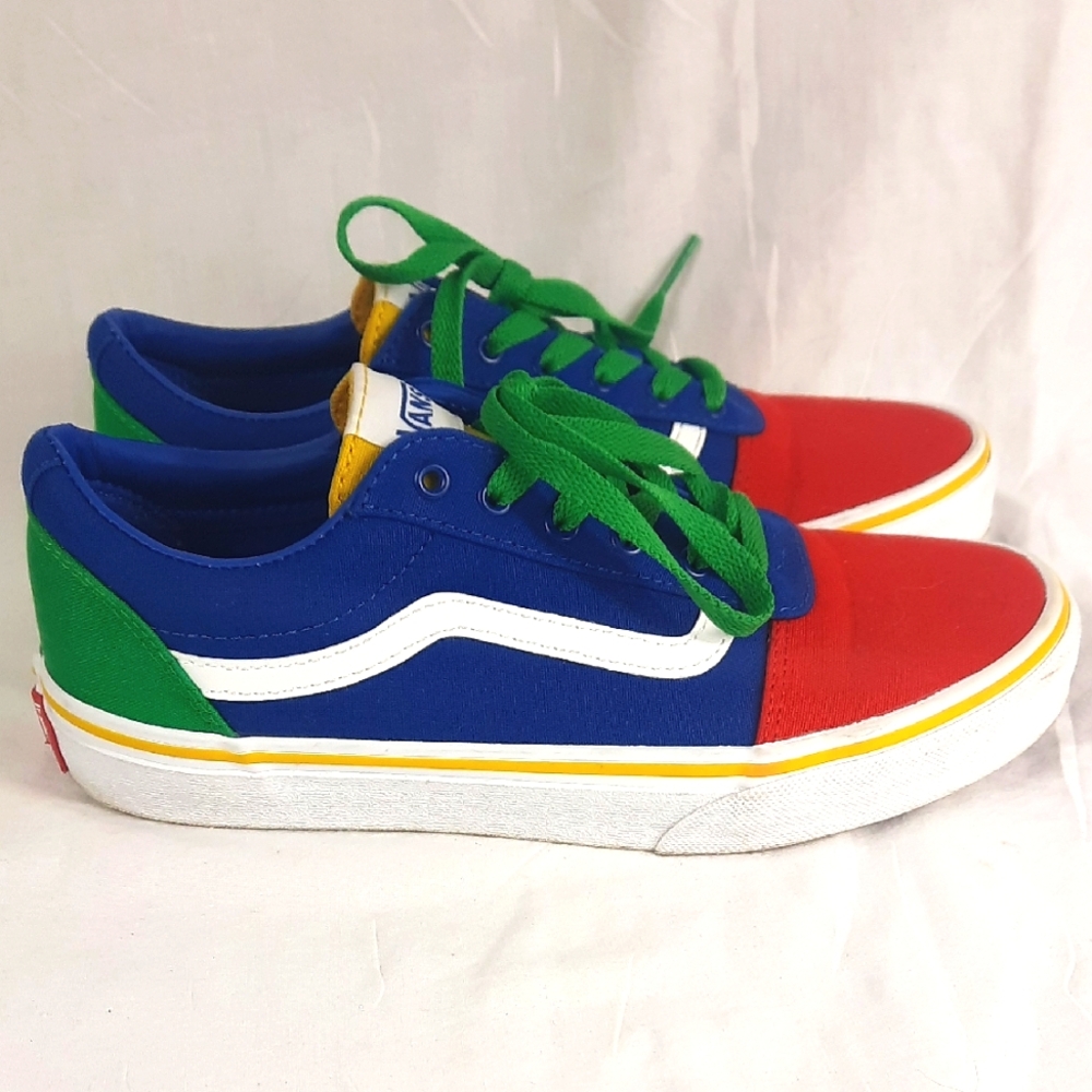 Vans Off The Wall Unisex Youth Shoes Size 5 Colorful Old Skool